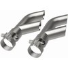 Polished Stainless Steel Clamp-On Single Exhaust Tip Inlet Inside Diameter: 2.5" - image 3