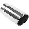 Polished Stainless Steel Weld-On Single Exhaust Tip Inlet Inside Diameter: 5" - image 1