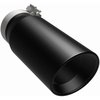 Polished Stainless Steel Clamp-On Single Exhaust Tip Inlet Inside Diameter: 4" - image 2