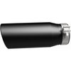 Polished Stainless Steel Clamp-On Single Exhaust Tip Inlet Inside Diameter: 4" - image 4