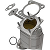1985-1987 Honda Civic California Grade CARB Compliant Direct-Fit Catalytic Converter - image 1