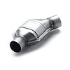 Short Oval Catalytic Converter 2.5" Inlet/Outlet Diameter - image 1