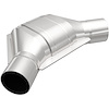 Pre OBD-II Universal Catalytic Converter Body Shape: Angled Oval, Offset/Offset - image 1