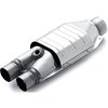 Oval Catalytic Converter 2.0" Inlet/2.5" Outlet Diameter - image 1
