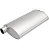 4.5" x 9.75" Oval Body Universal Muffler Offset In/Center Out: 2"/2" Body Length: 17" Overall Length: 23" - image 1