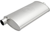4.5" x 9.75" Oval Body Universal Muffler Offset In/Center Out: 2"/2" Body Length: 19" Overall Length: 25" - image 1