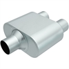 Rumble Chamber Muffler Center In/Dual Out: 2.5"/2.25" Body Length: 6.5" Overall Length: 13" - image 1