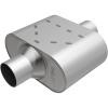 Rumble Chamber Muffler Center In/Center Out, Inlet/Outlet: 3 in., Overall Length: 9.500 in. - image 1