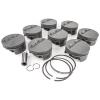 Small Block Chevy PowerPak Piston & Ring Kit Forged 4032 High Silicon Low Expansion Aluminum Alloy - image 1