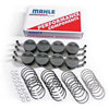 Small Block Chevy PowerPak Piston & Ring Kit Forged 4032 High Silicon Low Expansion Aluminum Alloy Bore: 4.155" - image 1
