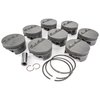 Small Block Chevy PowerPak Piston & Ring Kit Forged 4032 High Silicon Low Expansion Aluminum Alloy - image 1