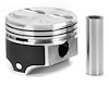 Silv-O-Lite Dish Piston Set w/Coated Skirts for Small Block Chevy 305 ci. (5.0L)