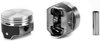 Single Silvolite Hyper-Coated Piston 3.1L Mercruiser L4 - image 2