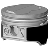 KB Claimer Piston - Chevy 350 Rod 5.700 Solid Dome -6cc 2V - image 1