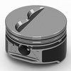 Claimer Hypereutectic Pistons Chevy 350 (Flat Top 2V 5cc) - image 1