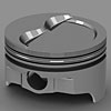 Chevy 383ci Forged Pistons Step Dish Top - image 1