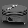 Chevy 400ci Forged Pistons Step Dish Top - image 1