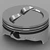 Chevy 400ci Forged Pistons Step Dish Top - image 1