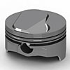 Chevy 489ci Forged Pistons Solid Dome Top .130" - image 1