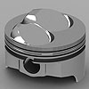 Chevy 350ci Forged Pistons Hollow Dome Top .400" - image 1