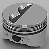 Chevy 350ci Hypereutectic Pistons Flat Top - image 1