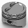 Pontiac 400ci Hypereutectic Piston And Ring Kit Step Dish Standard - image 1
