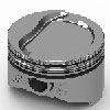 Pontiac 455ci Hypereutectic Piston And Ring Kit Step Dish +040 - image 1