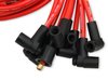 Mallory Pro Sidewinder Universal 8mm Red Spark Plug Wire Kit 90° Spark Plug Boots - image 2