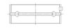 5M1144H-.025 Race Main Bearing Set, .025 mm (0.001 in.) Undersize, Hyundai G4CN 1836cc Inline4 DOHC 4v - image 3