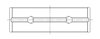 5M2905H-.025 Race Main Bearing Set, .025 mm (0.001 in.) Undersize, Nissan MR16DDT 1618cc Inline4 DOHC 4v Turbo - image 3