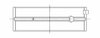 5M2964H-.25 Race Main Bearing Set, .25 mm/.010 in. Undersize, non GTiR, Nissan SR18DE 1838cc Inline4 DOHC 4v - image 3