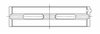 5M5563HX-STD Race Main Bearings, Standard Size w/Extra .025 mm (0.001 in.) Oil Clearance, Audi BYT 1798cc Inline4 DOHC 4v Turbo - image 3