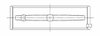 5M7292H-001 Race Main Bearing Set, .025 mm / 0.001 in. Undersize, Chevrolet 376ci (6.2L) L86 V8 OHV 2v - image 3