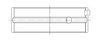5M8361H-.025 Race Main Bearing Set, .025 mm (0.001 in.) Undersize, Toyota 1S 1832cc Inline4 SOHC 2v - image 3