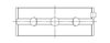 5M8378H-.25 Race Main Bearing Set, Toyota 1RZ 1998cc Inline4 SOHC 2v - image 3