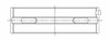 7M8103H-.025 Race Main Bearing Set, .025 mm/.001 in. Undersize, Toyota 1JZ-GE 2492cc Inline6 DOHC 4v - image 3