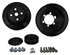 10265-08 Small Block Chrysler High Flow V-Belt Pulley Kit - Black (2V)