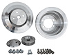Performance Ratio V-Belt Pulley Set 2-Groove Crankshaft Pulley (Fluidampr Balancers w/Flat Face)
