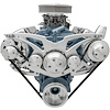 13150 Pontiac Style Track Serpentine System; PS & ALT; Billet Accessories - image 1