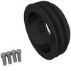 1545-08 Small Block Ford Crank Pulley - 2V - 4 Bolt, Early - 5.75" - Black - image 3