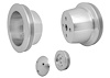 High Flow Series V-Belt Pulley Kit [Small Block Ford 289-351W] - image 1