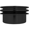 1561-08 Small Block Ford V-Belt Crankshaft Pulley - Black (2V) 3 Bolt - Early - image 3