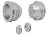 High Flow Series V-Belt Pulley Kit 5-1/2", 3-Groove Crank Pulley - image 1