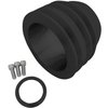 1593-08 Small Block Ford V-Belt Crankshaft Pulley - Black (3V) 3 Bolt - Early - image 2