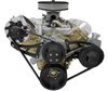 16020-08 Oldsmobile 350 Rocket Serpentine Kit - ALT & PS - Black - image 2