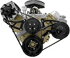 16065-08 Oldsmobile 455 Serpentine Conversion Kit - PS & ALT - Black - image 1