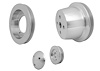 1617 Small Block Ford V-Belt Pulley Kit - 4 Bolt - 4 Early
