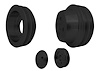 1637-08 Small Block Ford V-Belt Pulley Kit - High Flow - 2V - Bolt - Late - Black - image 1