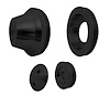 1640-08 Small Block Ford V-Belt Pulley Kit - 1V - 4 Bolt - Late - Black - image 1