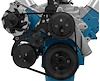19035-08 Ford FE Serpentine System - AC and ALT - Black - image 1